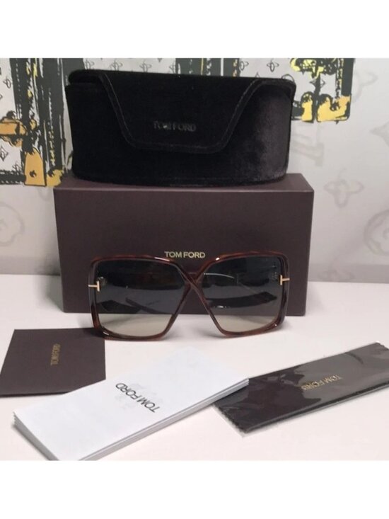 New Authentic Tom Ford Women\'s Gradient Brown Sunglasses TF1117 53p main image 6